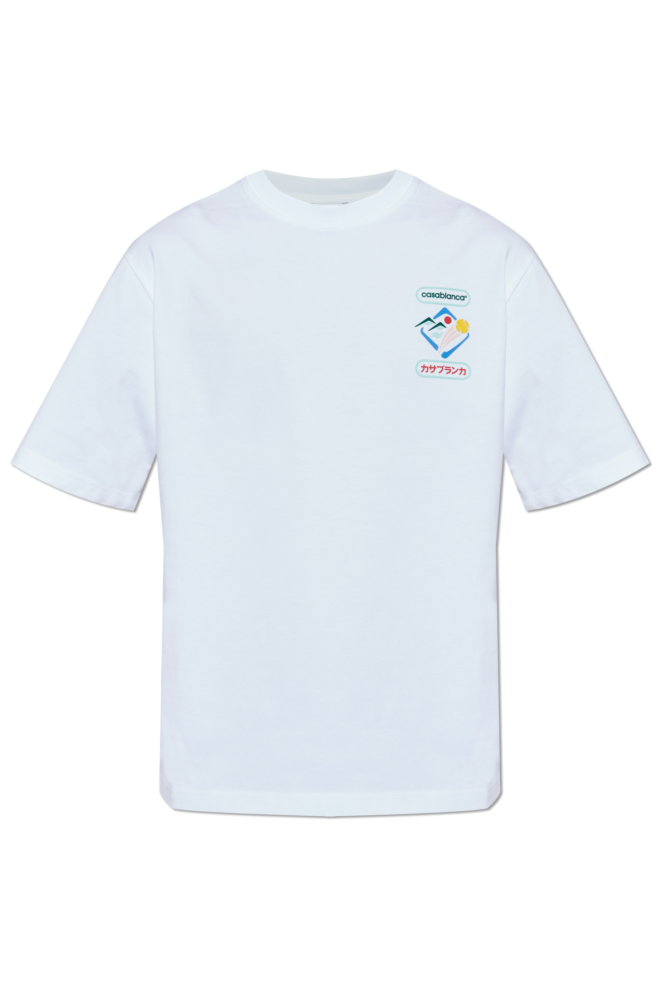 Tシャツ・カットソー CASABLANCA Men T-shirt White 2 MPS25JTS001 03 White T-shirt with logo Casablanca - Vitkac Italy